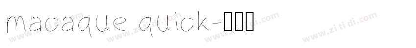 macaque quick字体转换